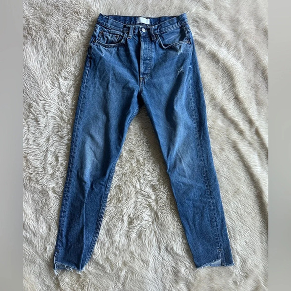 Boyish by HER Denim Billy Jeans in Rear Window Wash Straight Leg Size 26 - Picture 3 of 14